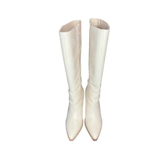 Soda Knee High Cream Boots Size 10 EUC - Picture 2 of 6